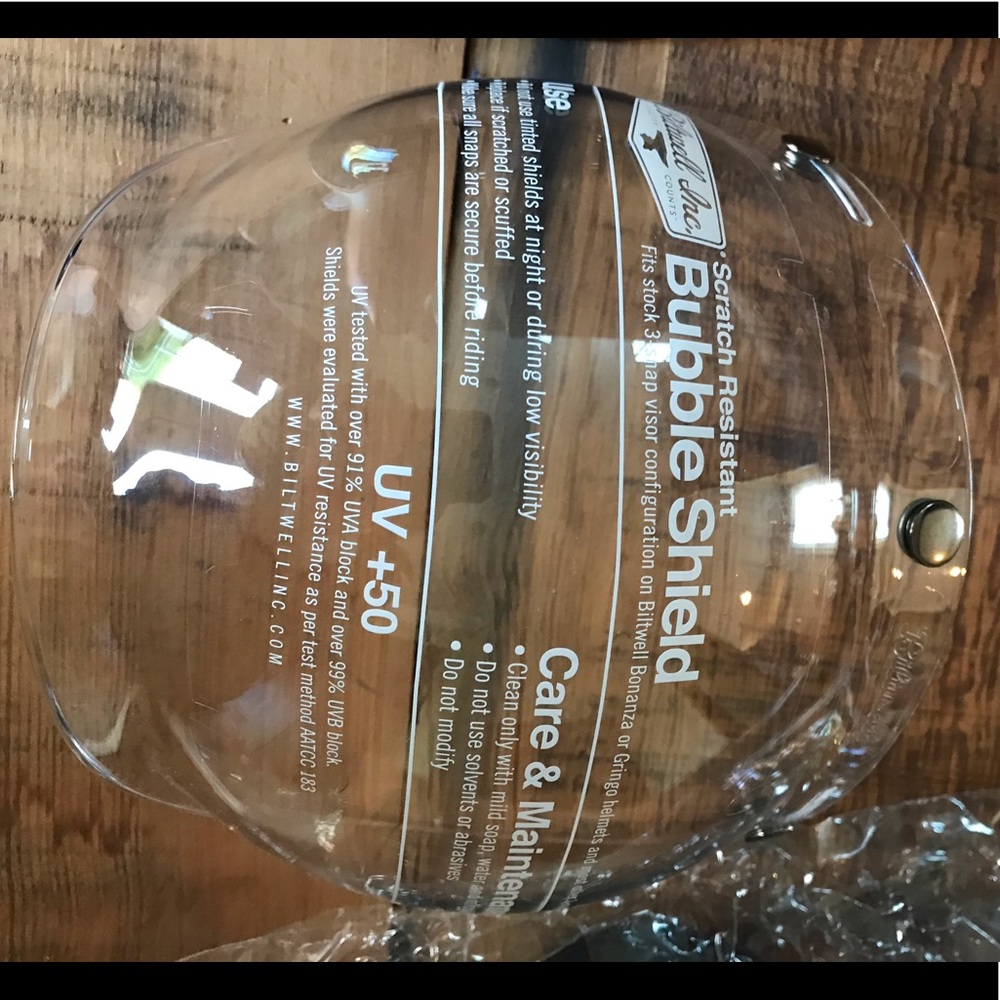 Biltwell bubble shield clear antifog